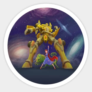 Space Mecha Field Trip Sticker